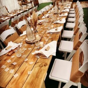 Hessain chair sashes